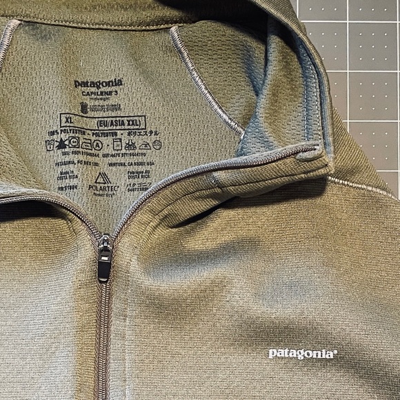 Patagonia | Capilene 3 | Quarter Zip Pullover | Midweight | Green | XL - Picture 2 of 4